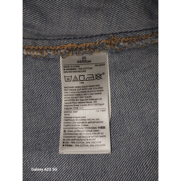 GAP Women's Size 25 Faux Wrap Denim Skirt - Picture 5 of 7